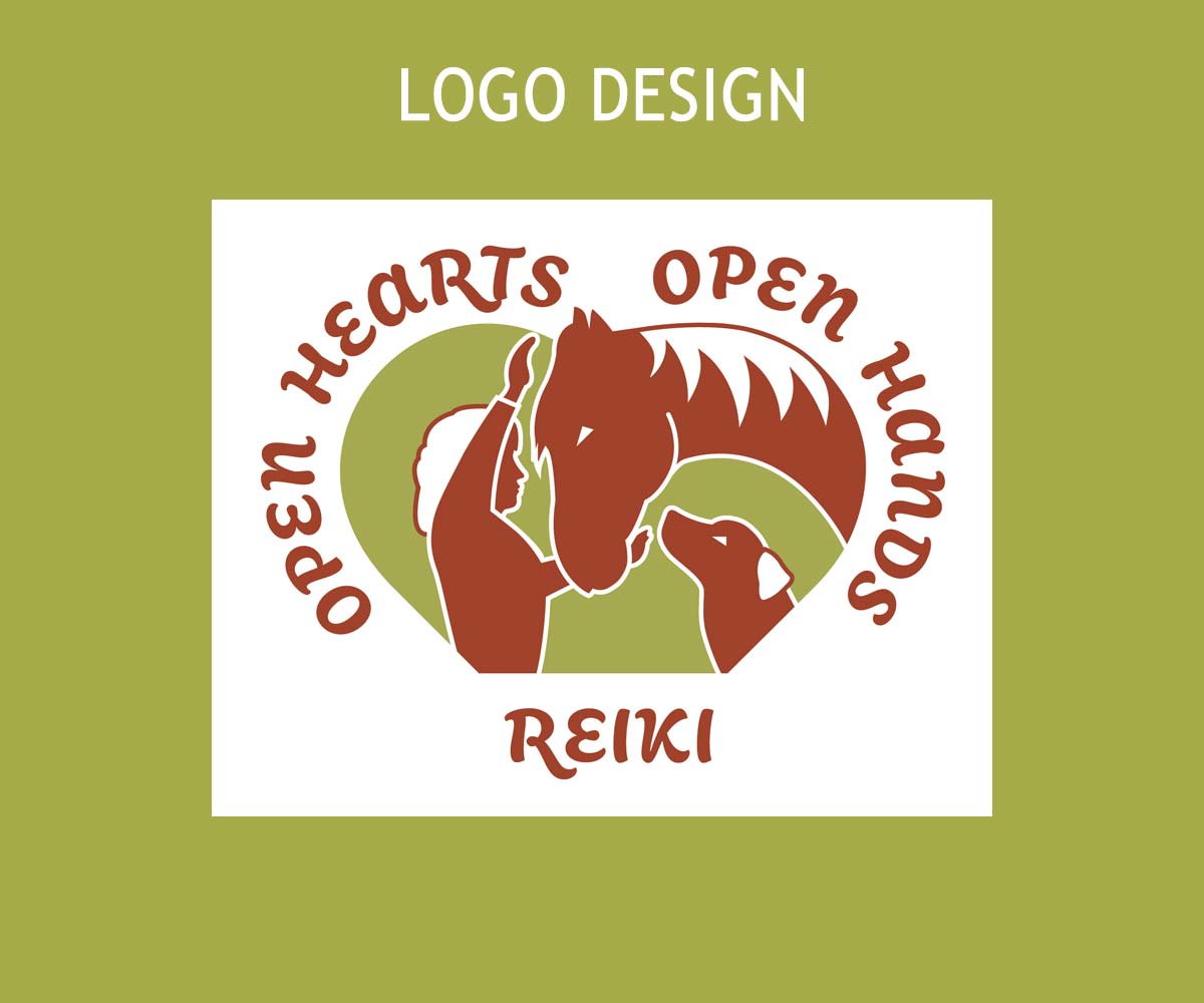 Logo for open hearts open hands reiki